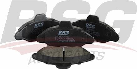 BSG BSG 30-202-010 - Тормозные колодки, дисковые, комплект autospares.lv