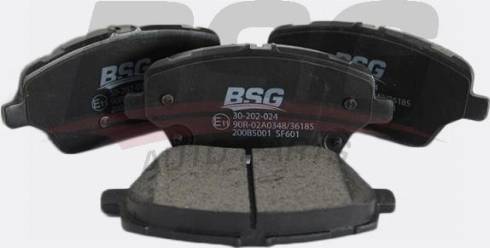 BSG BSG 30-202-024 - Тормозные колодки, дисковые, комплект autospares.lv