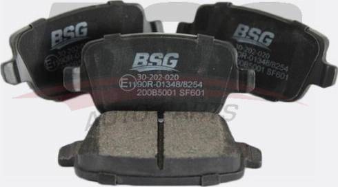 BSG BSG 30-202-020 - Тормозные колодки, дисковые, комплект autospares.lv