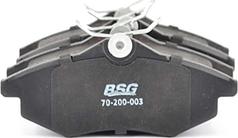 BSG BSG 70-200-003 - Тормозные колодки, дисковые, комплект autospares.lv