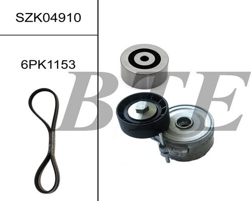 BTE SZK04910 - Поликлиновый ременный комплект autospares.lv