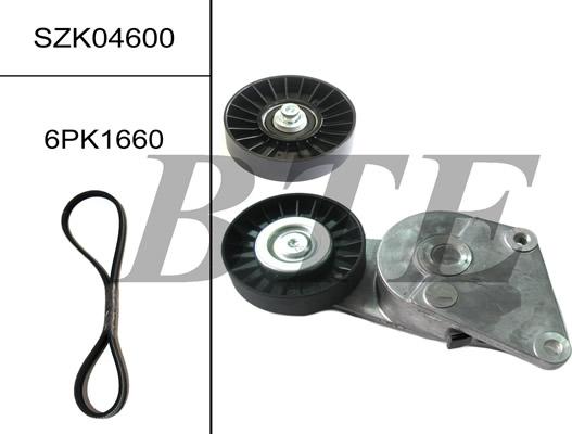 BTE SZK04600 - Поликлиновый ременный комплект autospares.lv