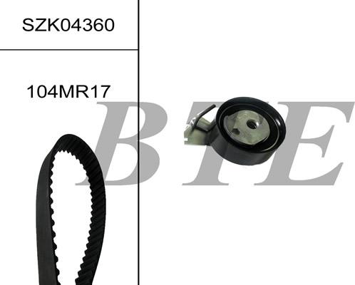 BTE SZK04360 - Комплект зубчатого ремня ГРМ autospares.lv