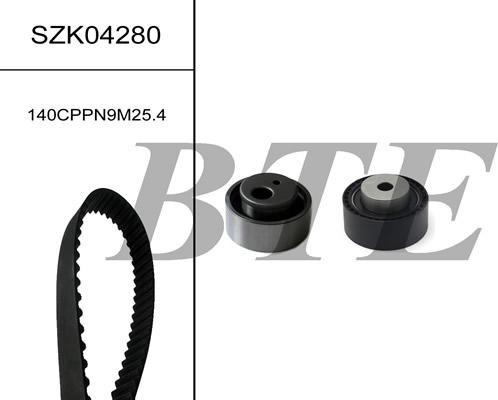 BTE SZK04280 - Комплект зубчатого ремня ГРМ autospares.lv