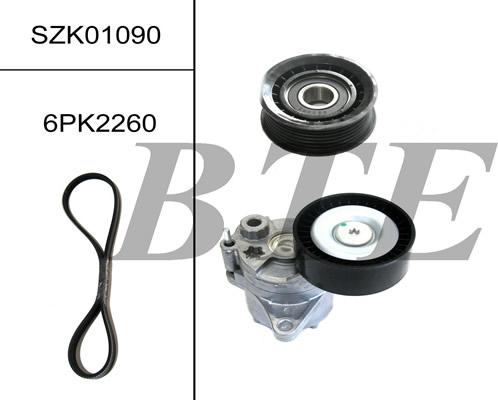 BTE SZK01090 - Поликлиновый ременный комплект autospares.lv