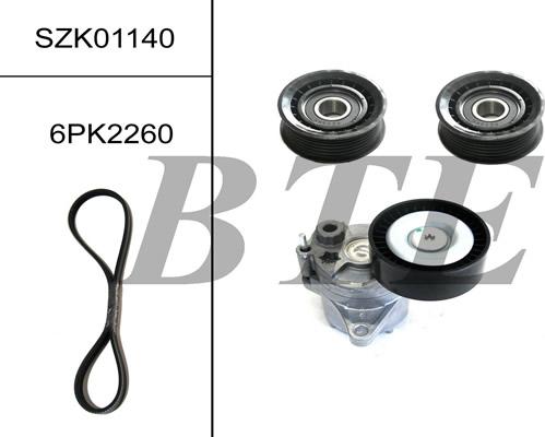 BTE SZK01140 - Поликлиновый ременный комплект autospares.lv