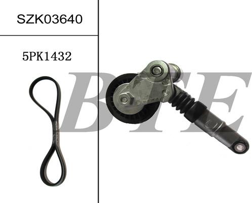 BTE SZK03640 - Поликлиновый ременный комплект autospares.lv