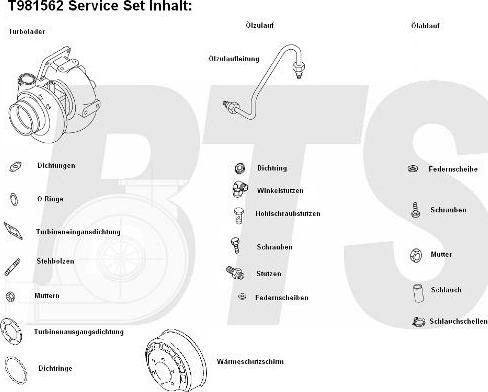 BTS Turbo T981562 - Турбина, компрессор autospares.lv