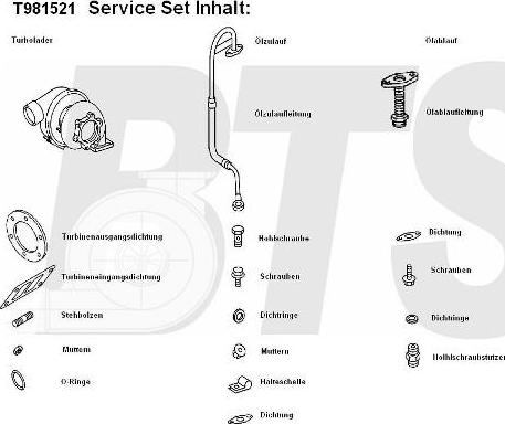 BTS Turbo T981521 - Турбина, компрессор autospares.lv