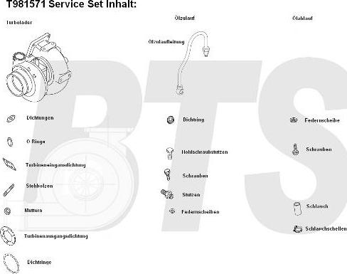 BTS Turbo T981571 - Турбина, компрессор autospares.lv