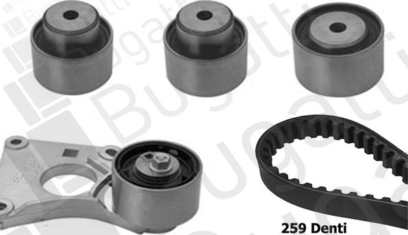 BUGATTI BKCD0035 - Комплект зубчатого ремня ГРМ autospares.lv