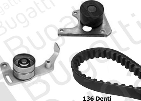 BUGATTI BKCD0123 - Комплект зубчатого ремня ГРМ autospares.lv