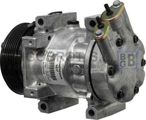 BUGOBROT 51-1417 - Компрессор кондиционера autospares.lv