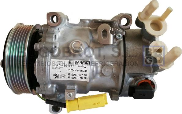 BUGOBROT 51-1372F - Компрессор кондиционера autospares.lv