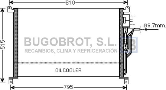 BUGOBROT 62-AI5301 - Конденсатор кондиционера autospares.lv