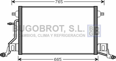 BUGOBROT 62-AI5264 - Конденсатор кондиционера autospares.lv