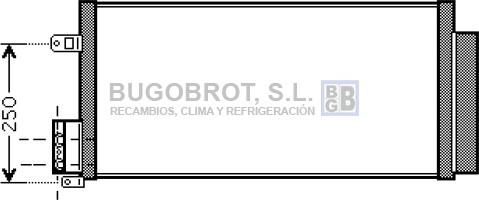 BUGOBROT 62-AL5116 - Конденсатор кондиционера autospares.lv
