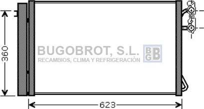 BUGOBROT 62-BW5295 - Конденсатор кондиционера autospares.lv