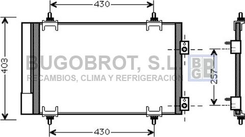 BUGOBROT 62-CN5231 - Конденсатор кондиционера autospares.lv