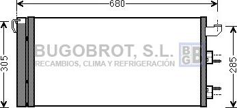BUGOBROT 62-FT5406 - Конденсатор кондиционера autospares.lv