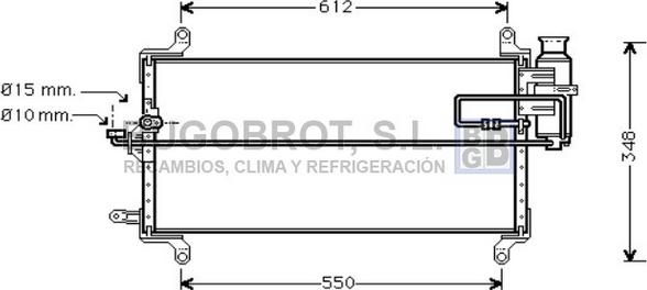 BUGOBROT 62-FT5128 - Конденсатор кондиционера autospares.lv