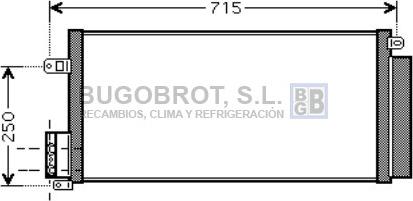 BUGOBROT 62-FT5310 - Конденсатор кондиционера autospares.lv