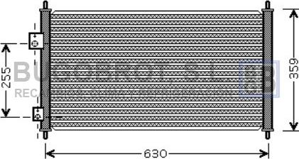 BUGOBROT 62-HD5165 - Конденсатор кондиционера autospares.lv