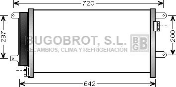 BUGOBROT 62-IV5089 - Конденсатор кондиционера autospares.lv