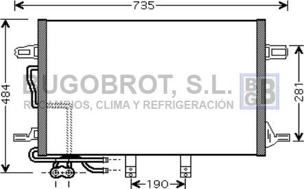 BUGOBROT 62-MS5307 - Конденсатор кондиционера autospares.lv