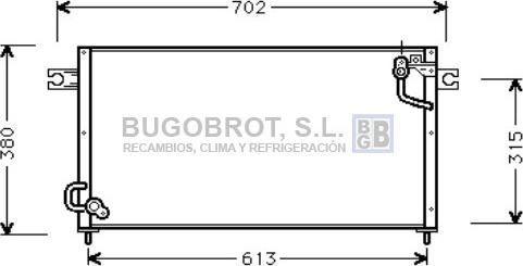 BUGOBROT 62-MT5124 - Конденсатор кондиционера autospares.lv