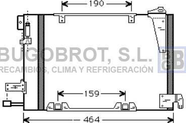 BUGOBROT 62-OL5250 - Конденсатор кондиционера autospares.lv