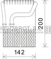 BUGOBROT 70-BWV433 - Испаритель, кондиционер autospares.lv