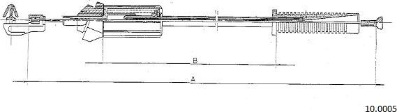 Cabor 10.0005 - Тросик газа autospares.lv