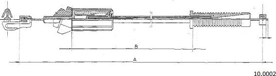 Cabor 10.0002 - Тросик газа autospares.lv