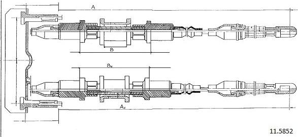 Cabor 11.5852 - Тросик, cтояночный тормоз autospares.lv