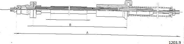 Cabor 1203.9 - Тросик газа autospares.lv