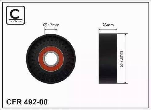 KRAFT AUTOMOTIVE 1221555 - Ролик, поликлиновый ремень autospares.lv