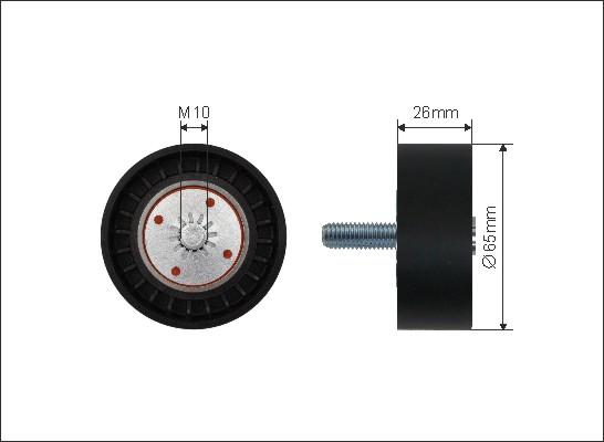 Caffaro 425-26 - Направляющий ролик, зубчатый ремень ГРМ autospares.lv