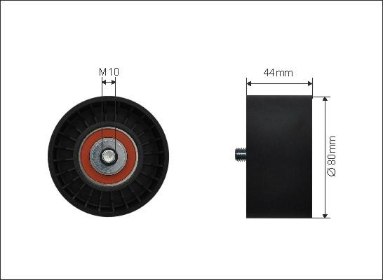 Caffaro 476-118 - Ролик, поликлиновый ремень autospares.lv