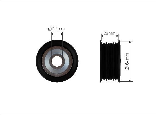 Caffaro 471-99 - Ролик, поликлиновый ремень autospares.lv