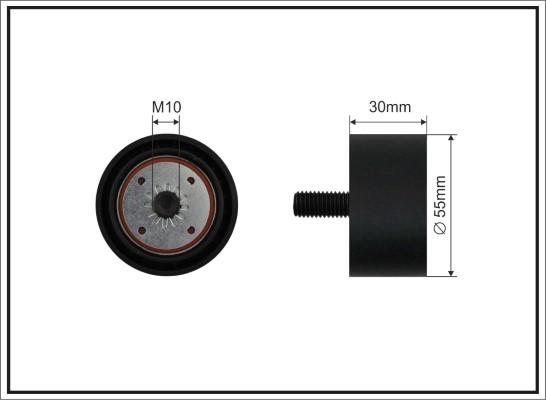 Caffaro 500665 - Ролик, поликлиновый ремень autospares.lv