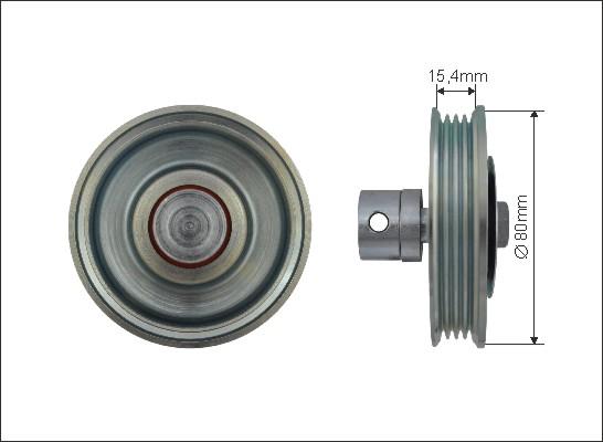 Caffaro 500037 - Ролик, поликлиновый ремень autospares.lv