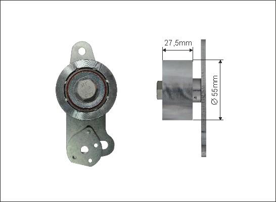 Caffaro 500140 - Натяжитель, ремень ГРМ autospares.lv