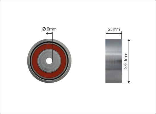 Caffaro 500156 - Ролик, поликлиновый ремень autospares.lv