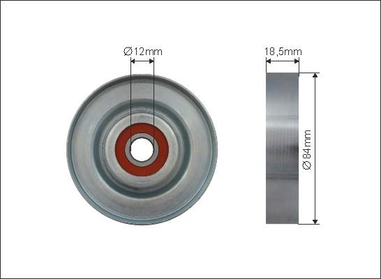 Caffaro 500161 - Ролик, поликлиновый ремень autospares.lv