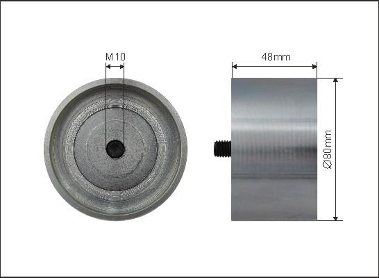 Caffaro 500310 - Ролик, поликлиновый ремень autospares.lv