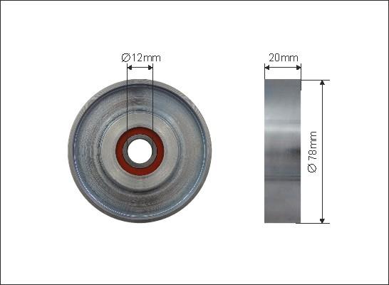 Caffaro 500313 - Ролик, поликлиновый ремень autospares.lv