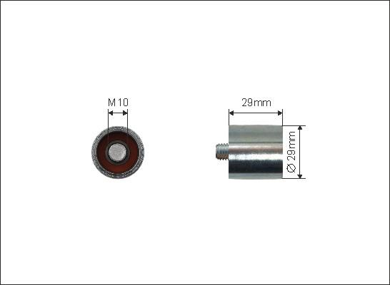Caffaro 65-00 - Направляющий ролик, зубчатый ремень ГРМ autospares.lv