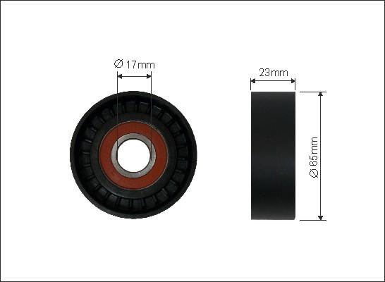 Caffaro 349-00 - Ролик, поликлиновый ремень autospares.lv