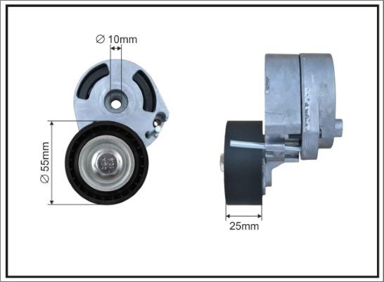 Caffaro 104600SP - Натяжитель, поликлиновый ремень autospares.lv